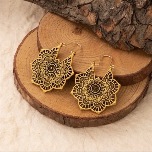 Mandala Earrings - Picture 3 of 6